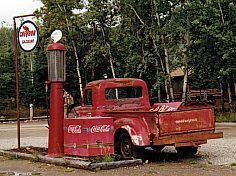 Alte Tankstelle am Klondike Highway